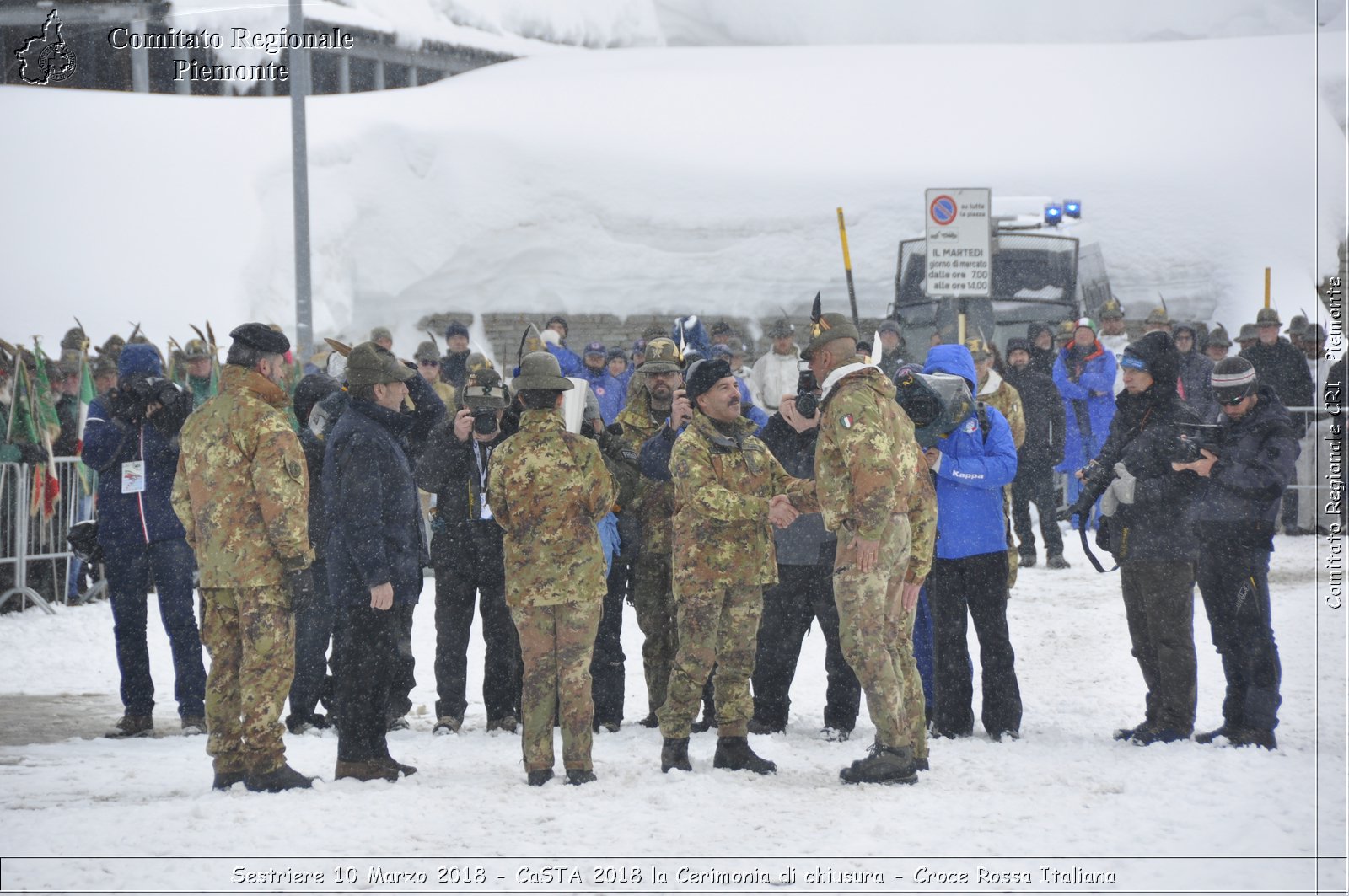 Sestriere 10 Marzo 2018 - CaSTA 2018 la Cerimonia di chiusura - Croce Rossa Italiana- Comitato Regionale del Piemonte