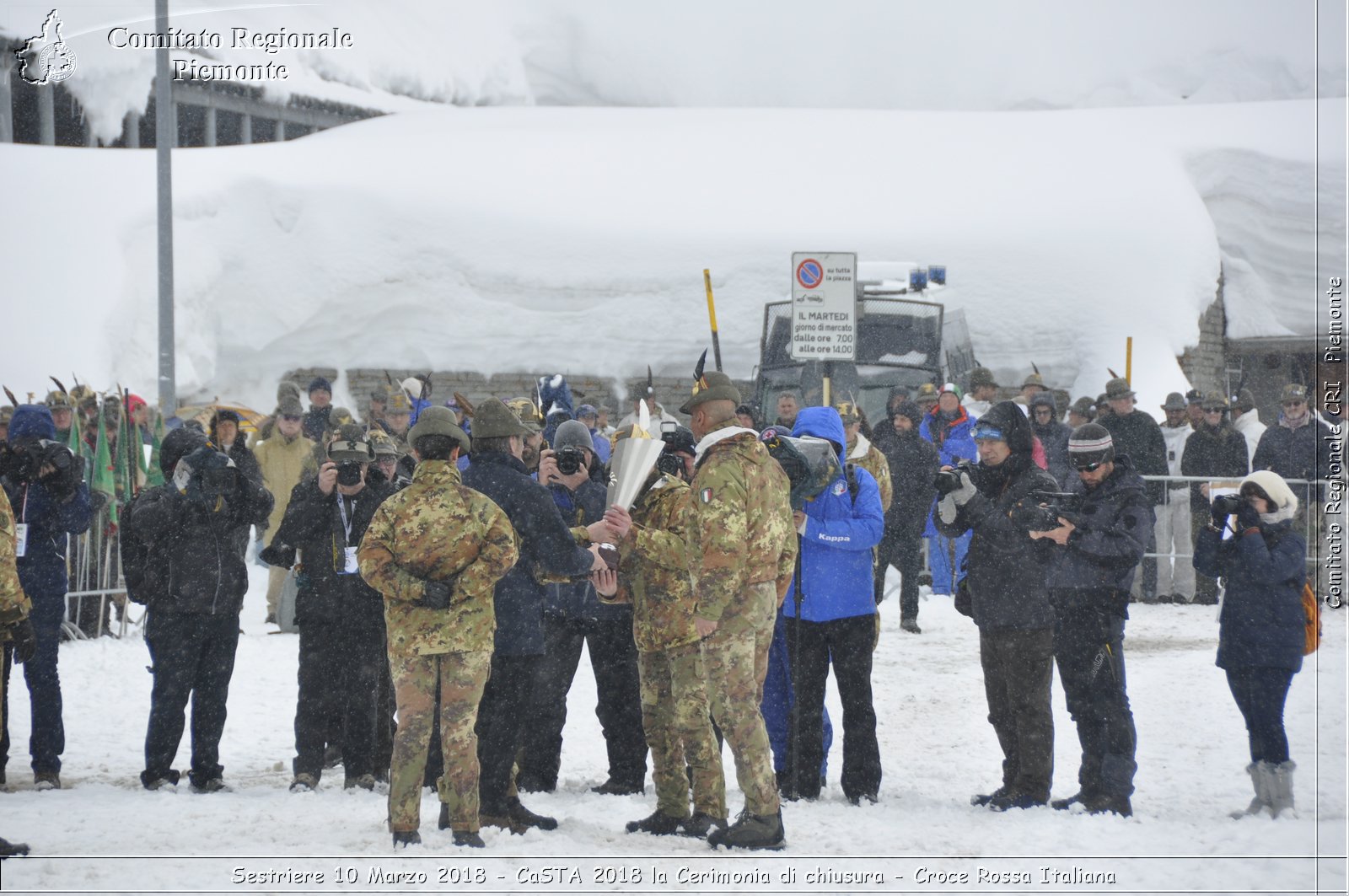 Sestriere 10 Marzo 2018 - CaSTA 2018 la Cerimonia di chiusura - Croce Rossa Italiana- Comitato Regionale del Piemonte