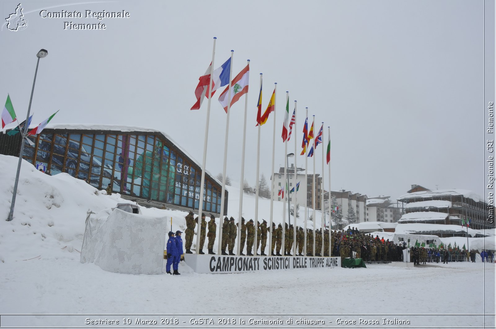 Sestriere 10 Marzo 2018 - CaSTA 2018 la Cerimonia di chiusura - Croce Rossa Italiana- Comitato Regionale del Piemonte