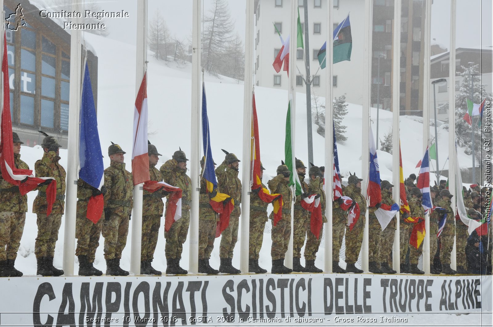 Sestriere 10 Marzo 2018 - CaSTA 2018 la Cerimonia di chiusura - Croce Rossa Italiana- Comitato Regionale del Piemonte