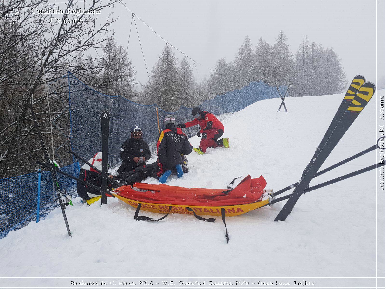 Bardonecchia 11 Marzo 2018 - W.E. Operatori Soccorso Piste - Croce Rossa Italiana- Comitato Regionale del Piemonte