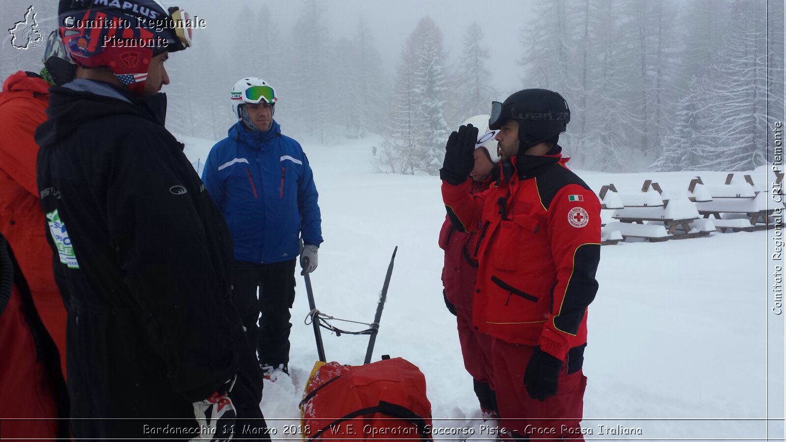 Bardonecchia 11 Marzo 2018 - W.E. Operatori Soccorso Piste - Croce Rossa Italiana- Comitato Regionale del Piemonte