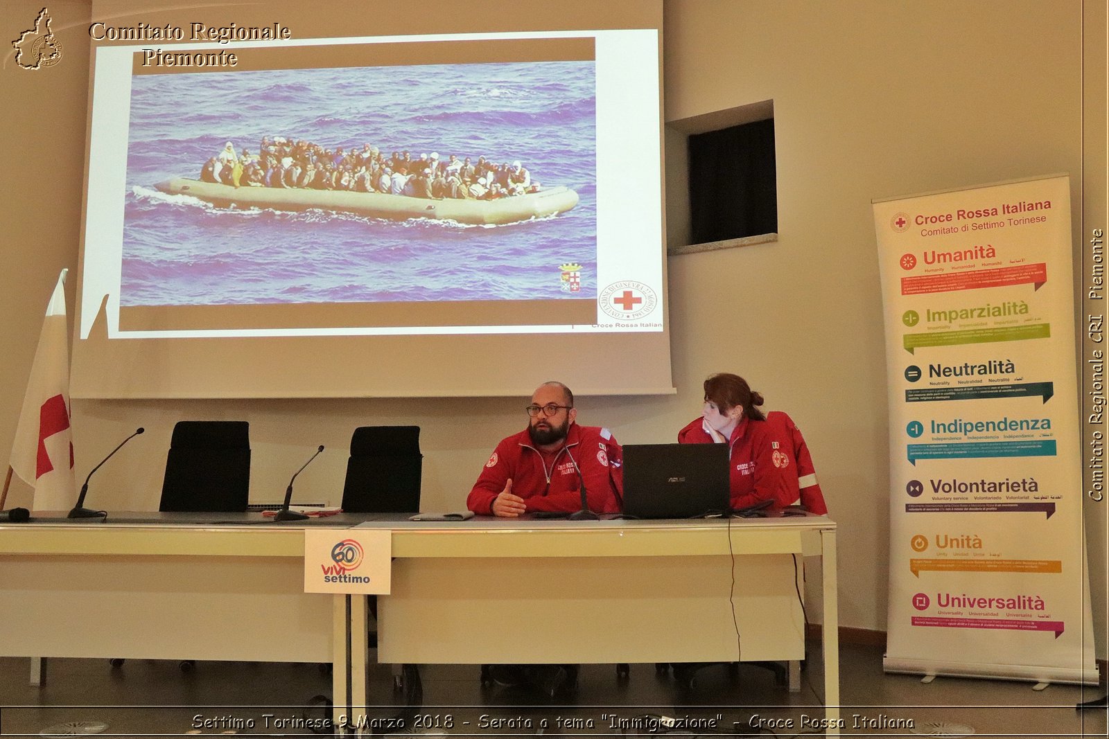 Settimo Torinese 9  Marzo 2018 - Serata a tema "Immigrazione" - Croce Rossa Italiana- Comitato Regionale del Piemonte