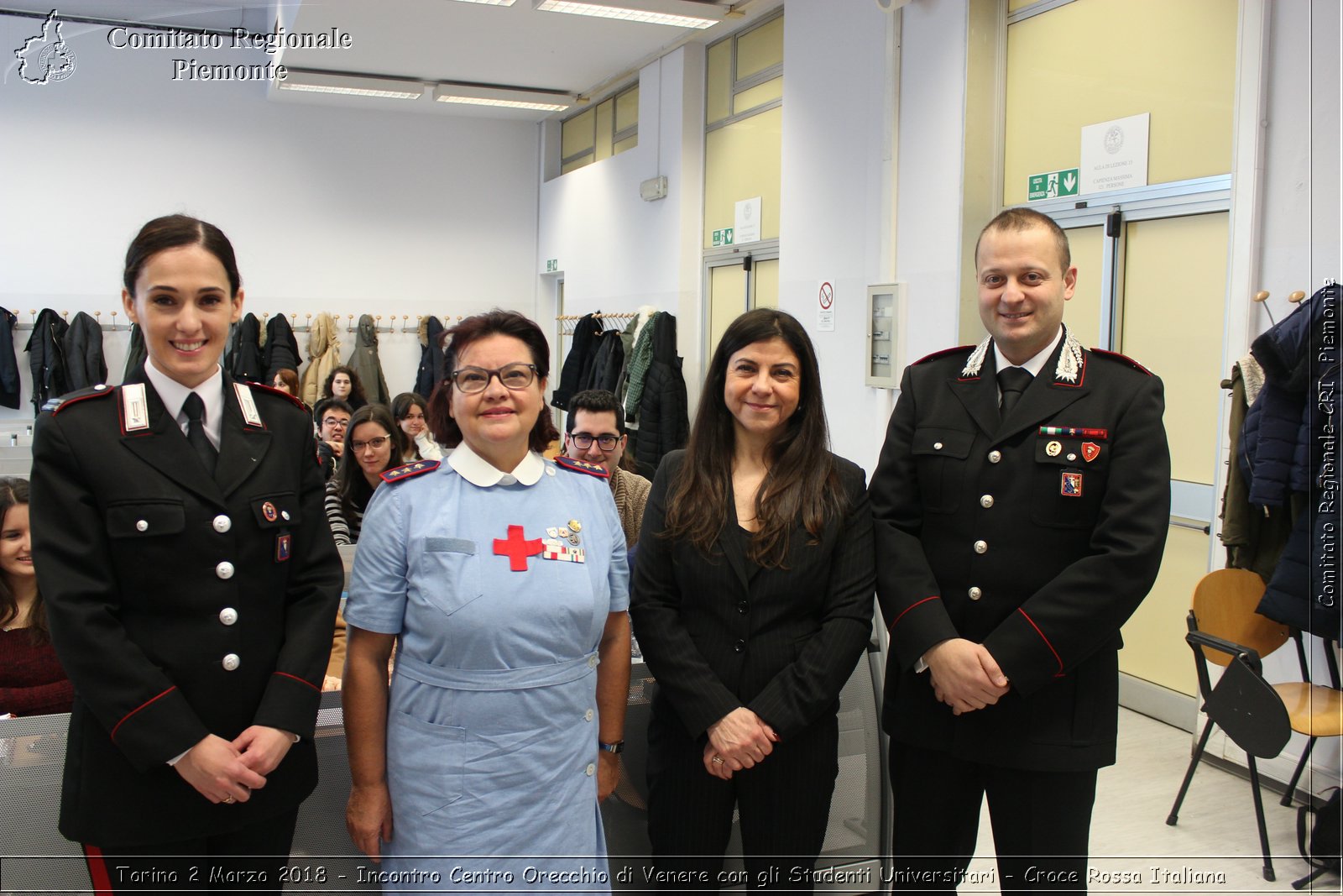 Torino 2  Marzo 2018 - Incontro Centro Orecchio di Venere con gli Studenti Universitari - Croce Rossa Italiana- Comitato Regionale del Piemonte