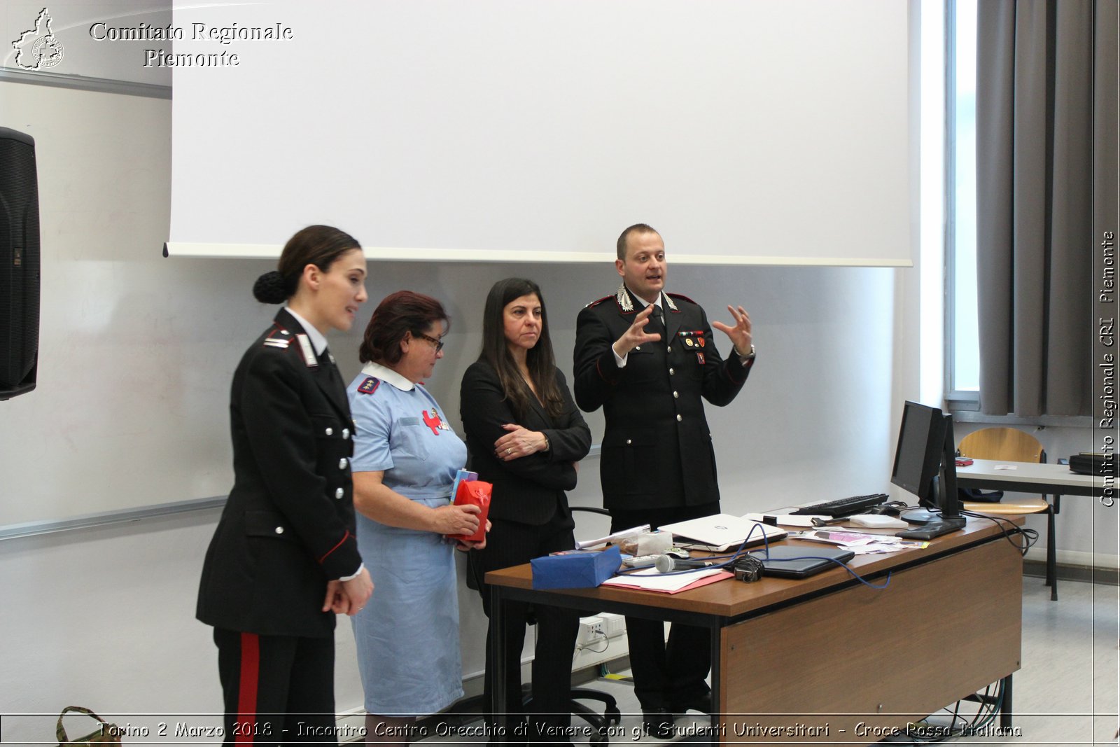 Torino 2  Marzo 2018 - Incontro Centro Orecchio di Venere con gli Studenti Universitari - Croce Rossa Italiana- Comitato Regionale del Piemonte