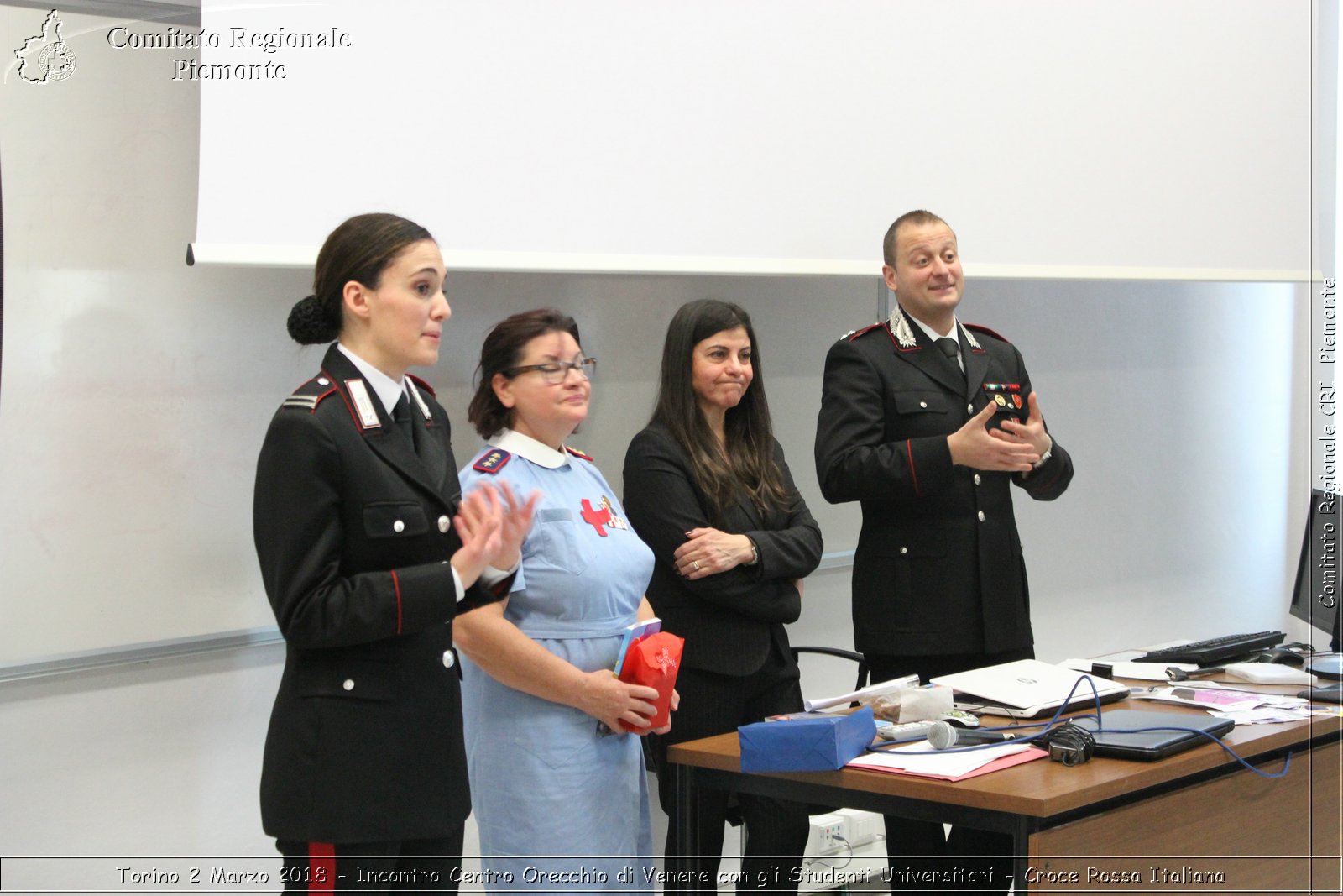 Torino 2  Marzo 2018 - Incontro Centro Orecchio di Venere con gli Studenti Universitari - Croce Rossa Italiana- Comitato Regionale del Piemonte