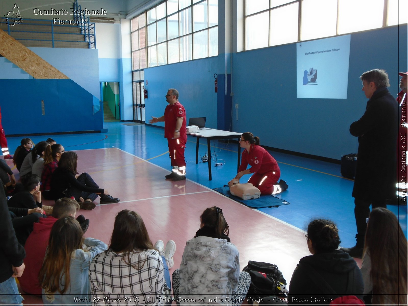 Mathi 22 Marzo 2018 - Il "Primo Soccorso" nelle Scuole Medie - Croce Rossa Italiana- Comitato Regionale del Piemonte