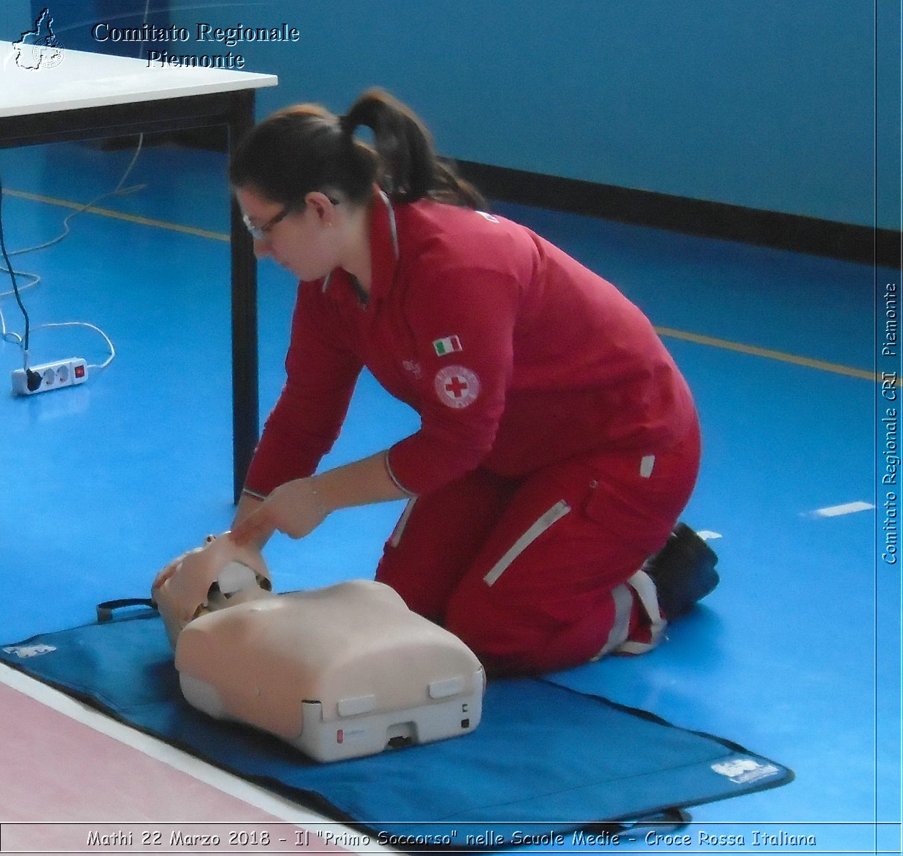 Mathi 22 Marzo 2018 - Il "Primo Soccorso" nelle Scuole Medie - Croce Rossa Italiana- Comitato Regionale del Piemonte