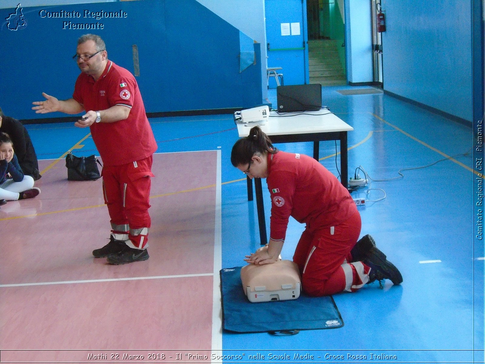 Mathi 22 Marzo 2018 - Il "Primo Soccorso" nelle Scuole Medie - Croce Rossa Italiana- Comitato Regionale del Piemonte