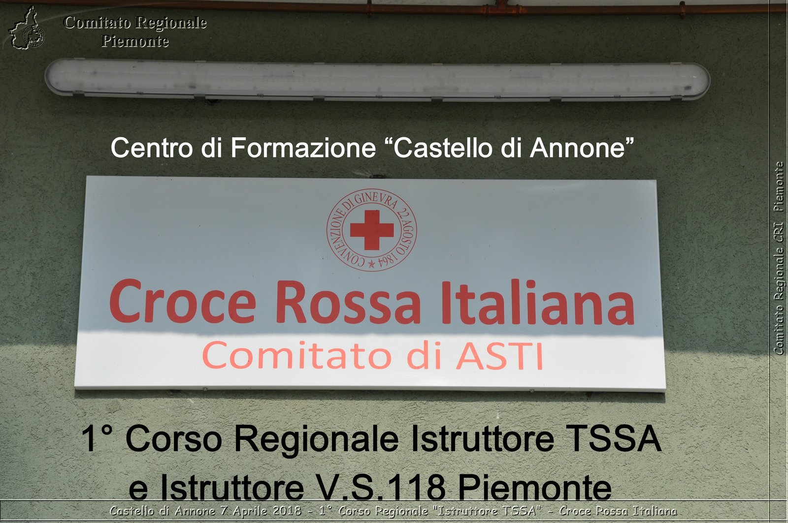 Castello di Annone 7 Aprile 2018 - 1 Corso Regionale "Istruttore TSSA" - Croce Rossa Italiana- Comitato Regionale del Piemonte