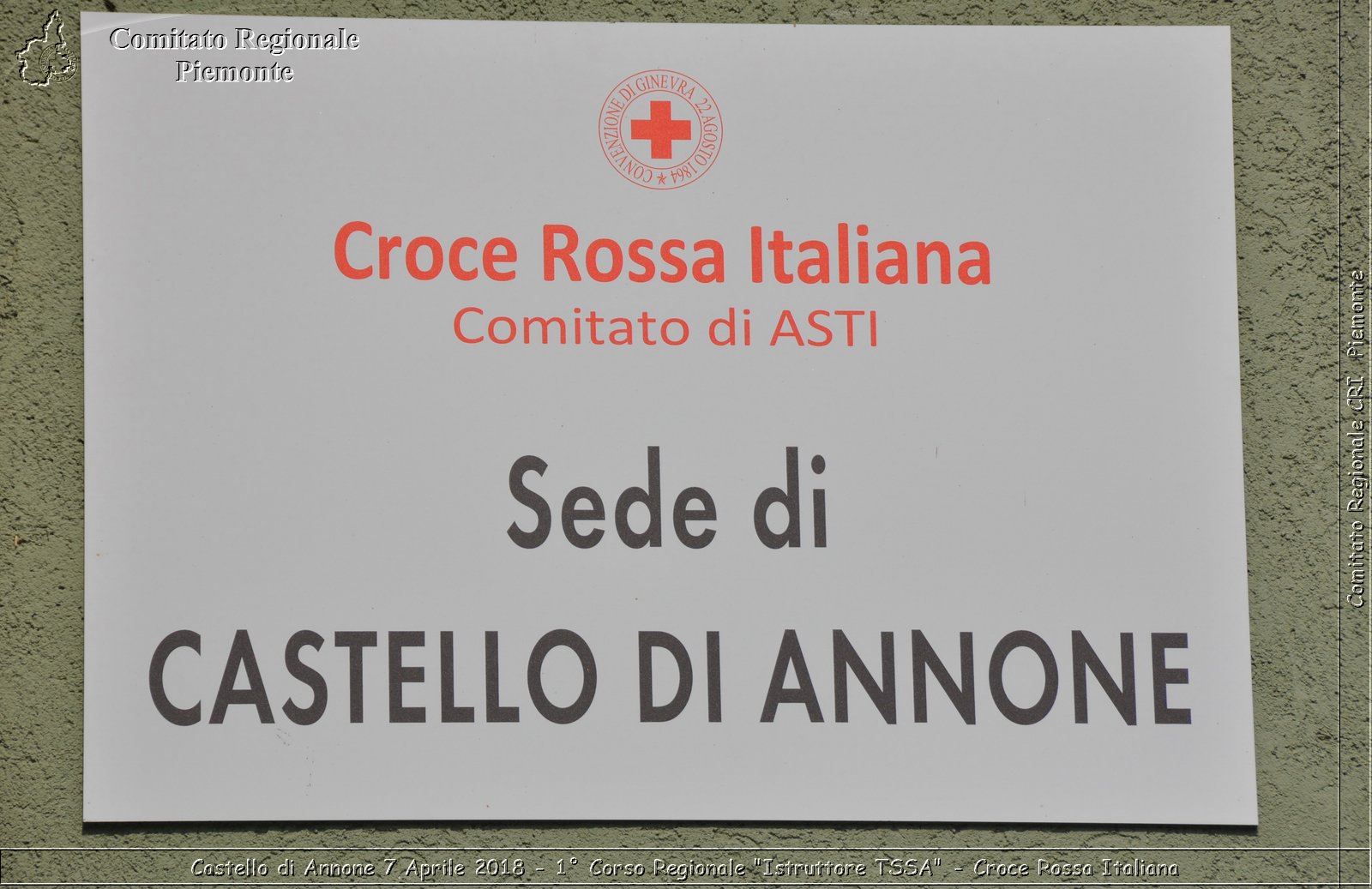 Castello di Annone 7 Aprile 2018 - 1 Corso Regionale "Istruttore TSSA" - Croce Rossa Italiana- Comitato Regionale del Piemonte