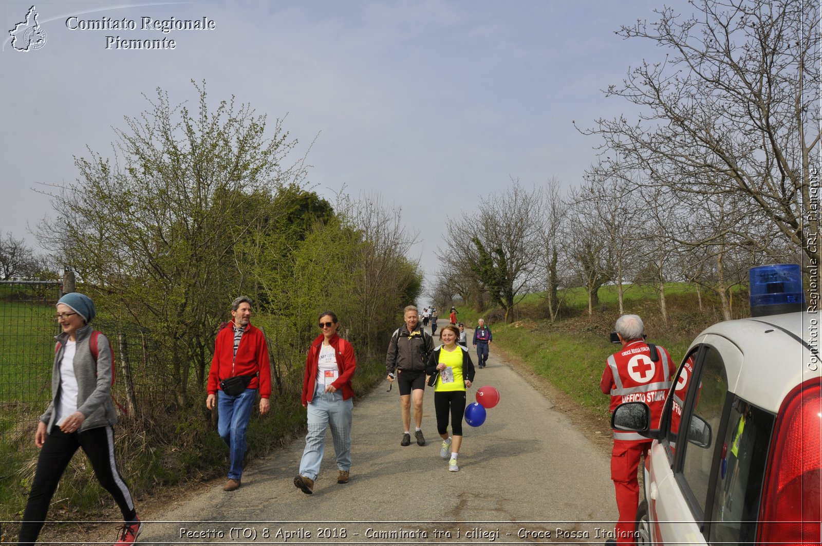 Pecetto (TO) 8 Aprile 2018 - Camminata tra i ciliegi - Croce Rossa Italiana- Comitato Regionale del Piemonte