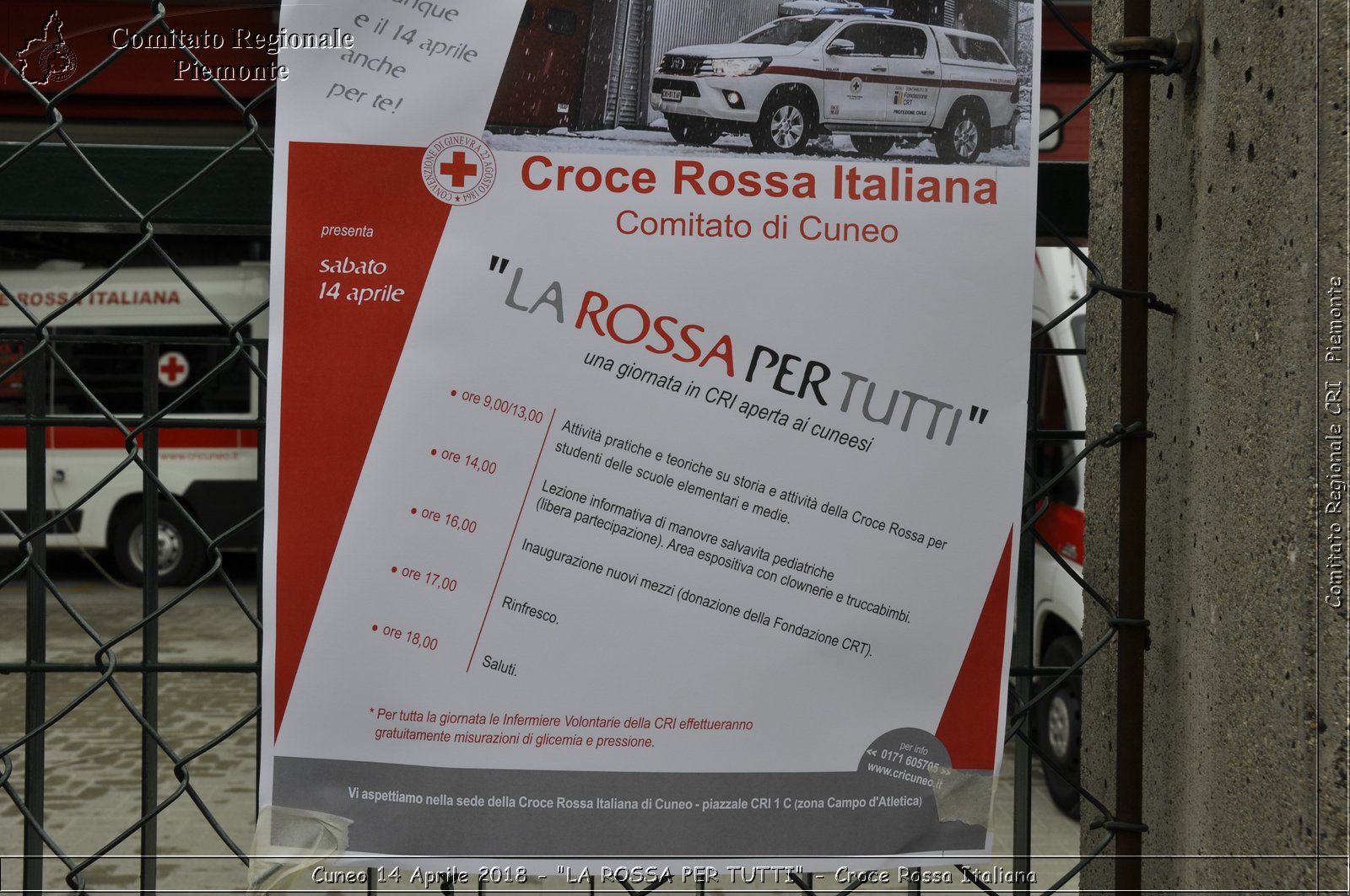 Cuneo 14 Aprile 2018 - "LA ROSSA PER TUTTI" - Croce Rossa Italiana- Comitato Regionale del Piemonte