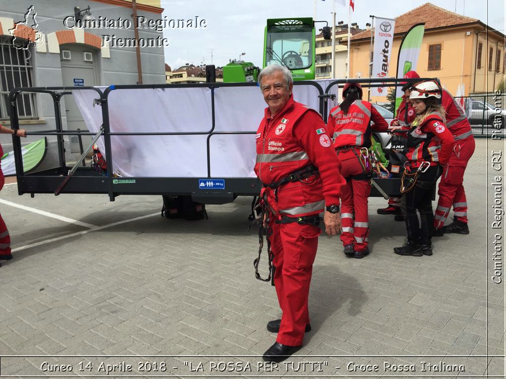 Cuneo 14 Aprile 2018 - "LA ROSSA PER TUTTI" - Croce Rossa Italiana- Comitato Regionale del Piemonte