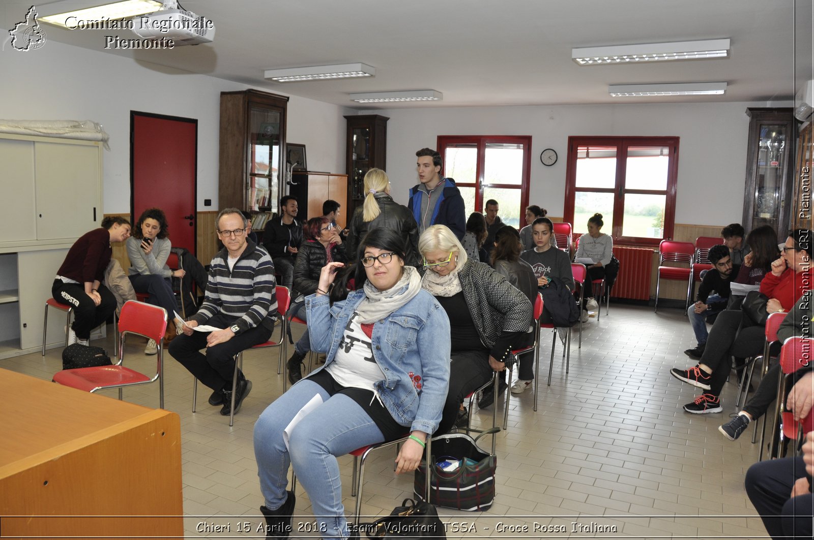 Chieri 15 Aprile 2018 - Esami Volontari TSSA - Croce Rossa Italiana- Comitato Regionale del Piemonte