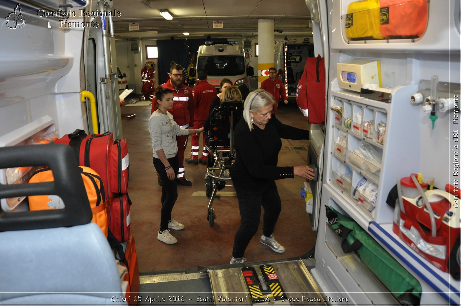 Chieri 15 Aprile 2018 - Esami Volontari TSSA - Croce Rossa Italiana- Comitato Regionale del Piemonte