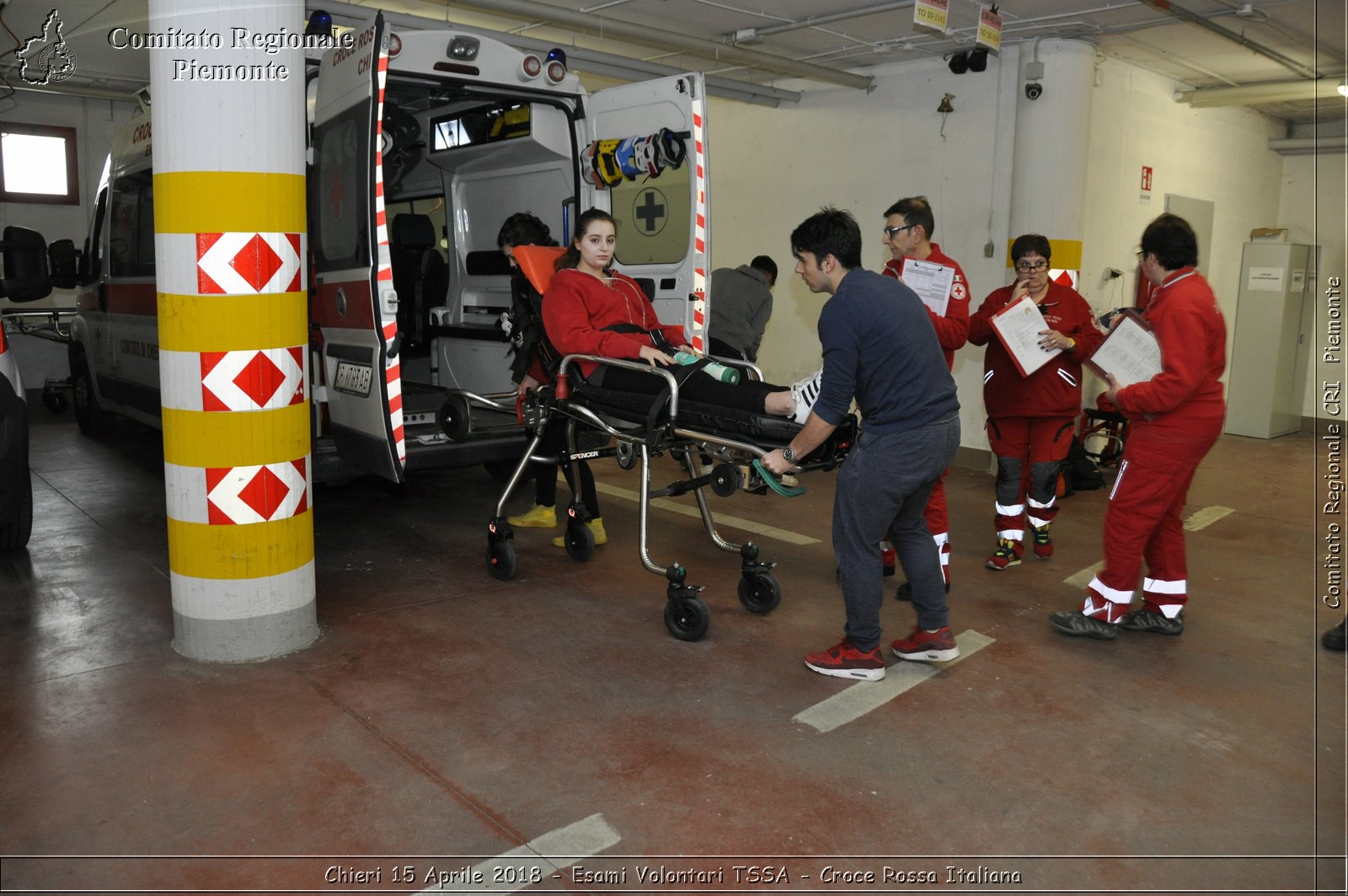 Chieri 15 Aprile 2018 - Esami Volontari TSSA - Croce Rossa Italiana- Comitato Regionale del Piemonte