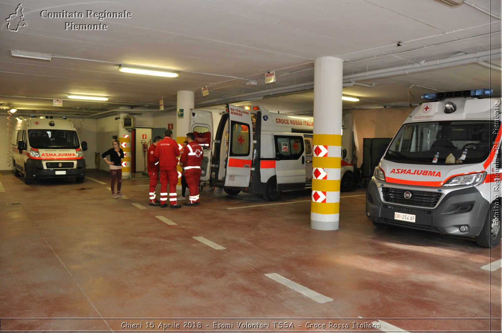 Chieri 15 Aprile 2018 - Esami Volontari TSSA - Croce Rossa Italiana- Comitato Regionale del Piemonte