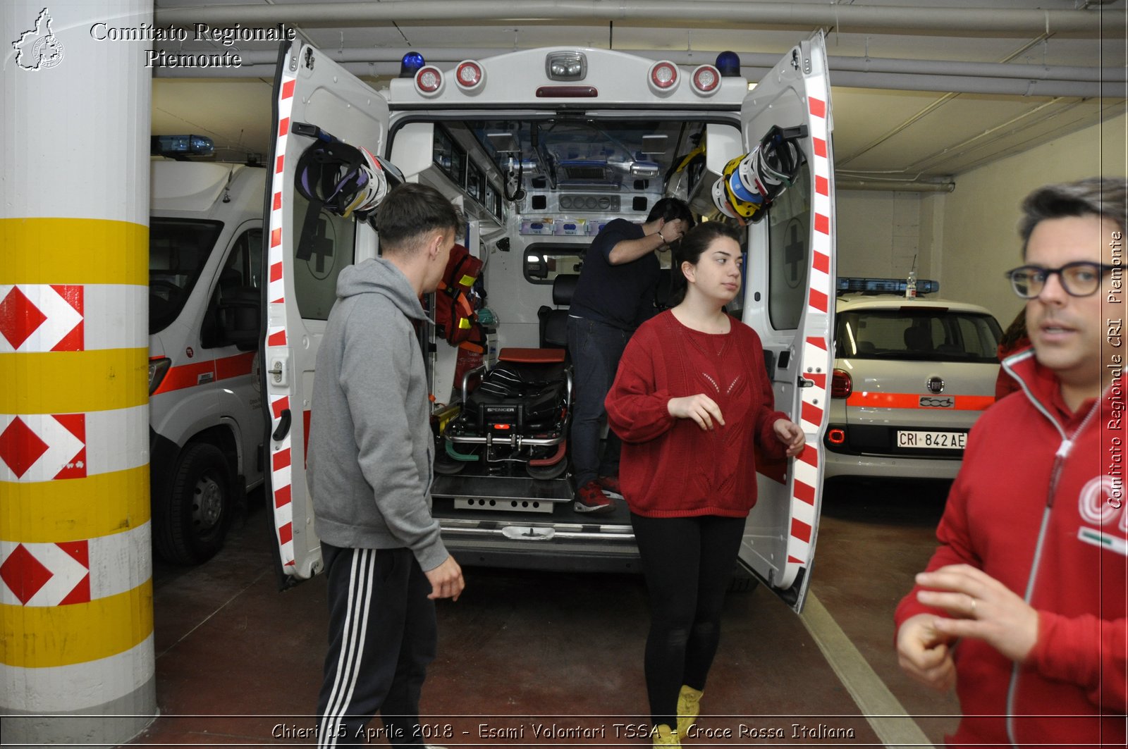 Chieri 15 Aprile 2018 - Esami Volontari TSSA - Croce Rossa Italiana- Comitato Regionale del Piemonte