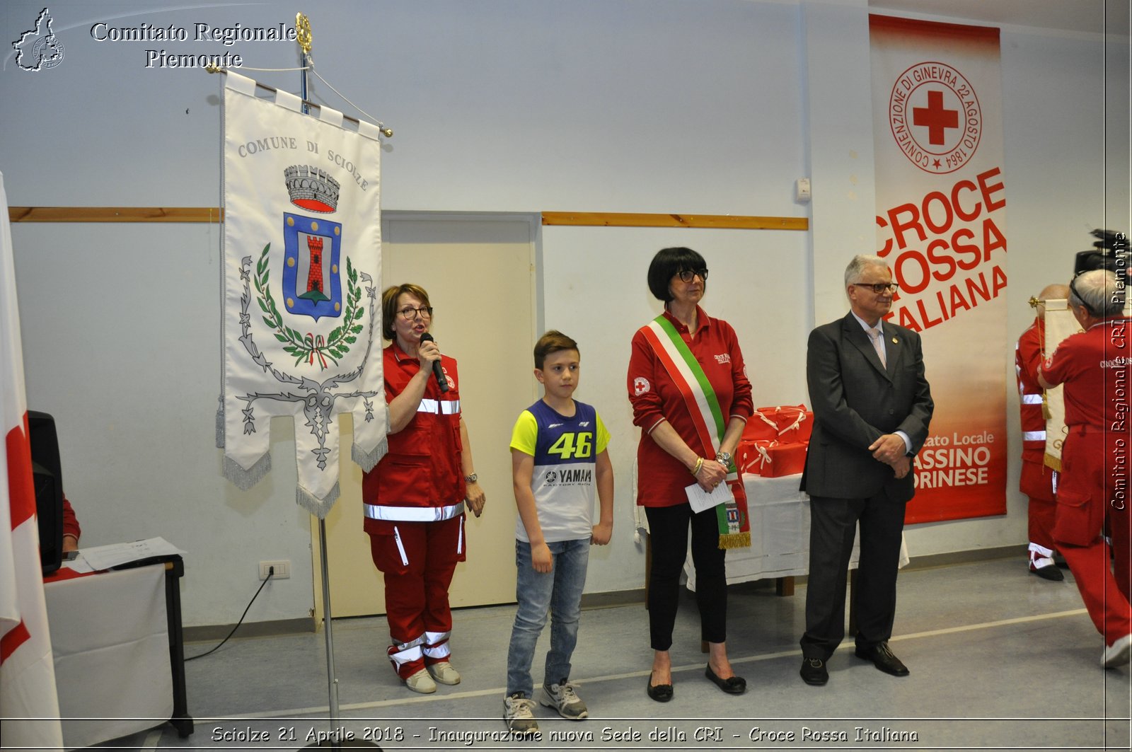 Sciolze 21 Aprile 2018 - Inaugurazione nuova Sede della CRI - Croce Rossa Italiana- Comitato Regionale del Piemonte