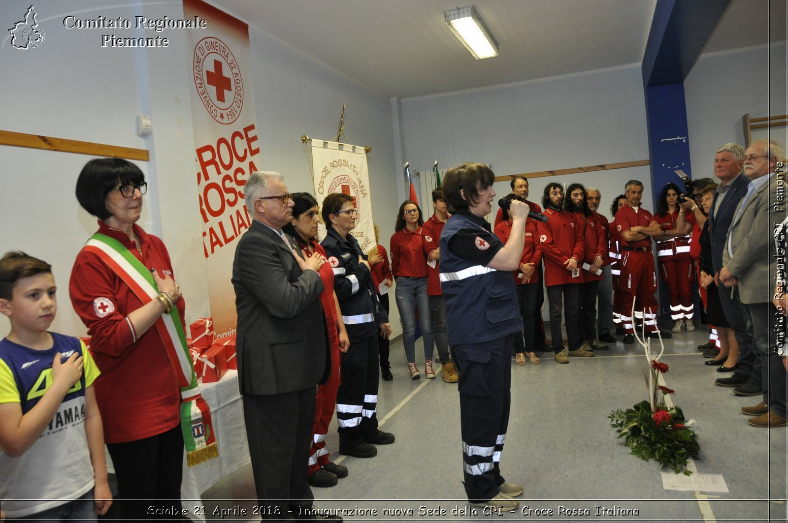 Sciolze 21 Aprile 2018 - Inaugurazione nuova Sede della CRI - Croce Rossa Italiana- Comitato Regionale del Piemonte