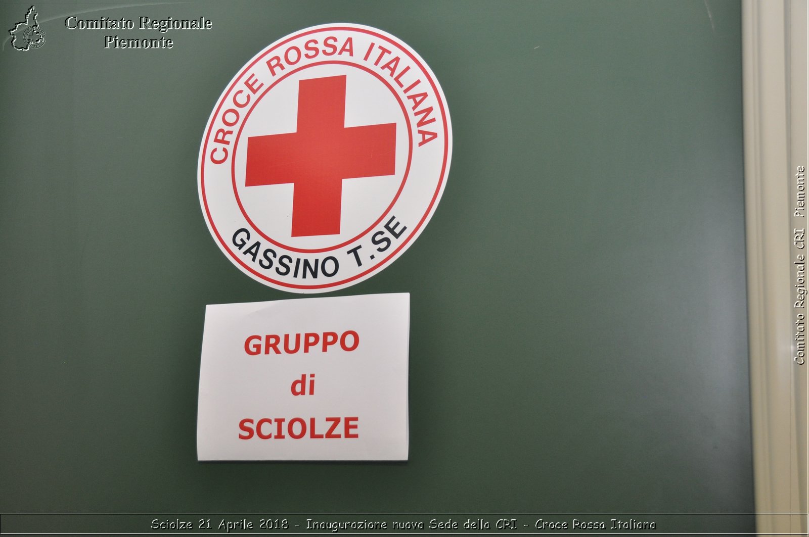 Sciolze 21 Aprile 2018 - Inaugurazione nuova Sede della CRI - Croce Rossa Italiana- Comitato Regionale del Piemonte