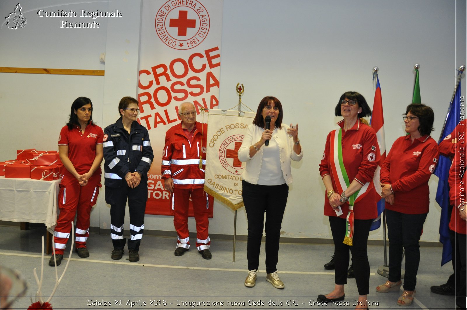 Sciolze 21 Aprile 2018 - Inaugurazione nuova Sede della CRI - Croce Rossa Italiana- Comitato Regionale del Piemonte