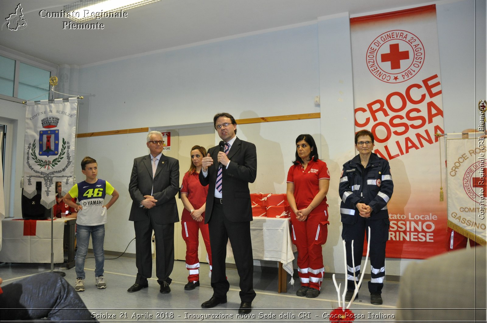 Sciolze 21 Aprile 2018 - Inaugurazione nuova Sede della CRI - Croce Rossa Italiana- Comitato Regionale del Piemonte