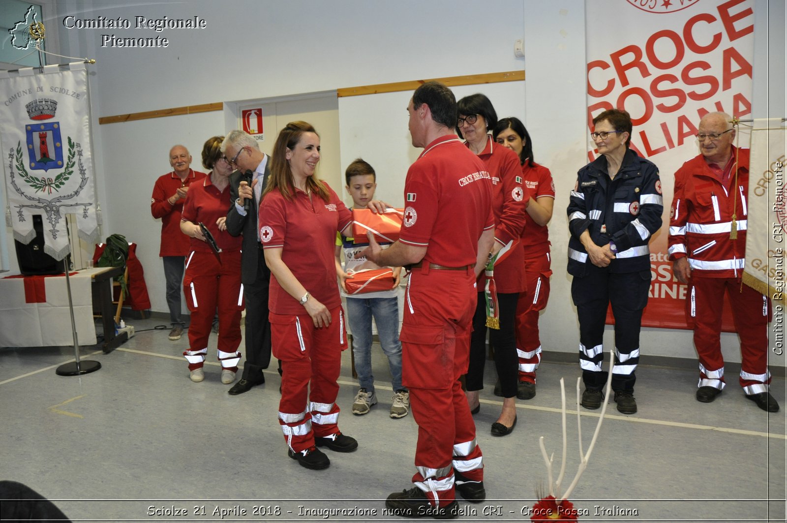 Sciolze 21 Aprile 2018 - Inaugurazione nuova Sede della CRI - Croce Rossa Italiana- Comitato Regionale del Piemonte