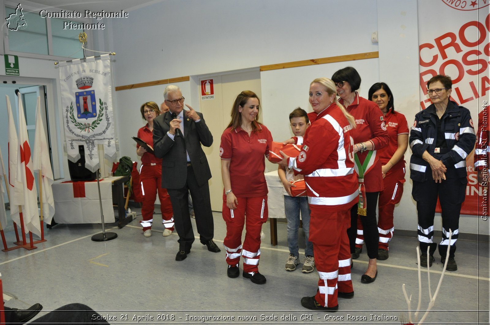 Sciolze 21 Aprile 2018 - Inaugurazione nuova Sede della CRI - Croce Rossa Italiana- Comitato Regionale del Piemonte