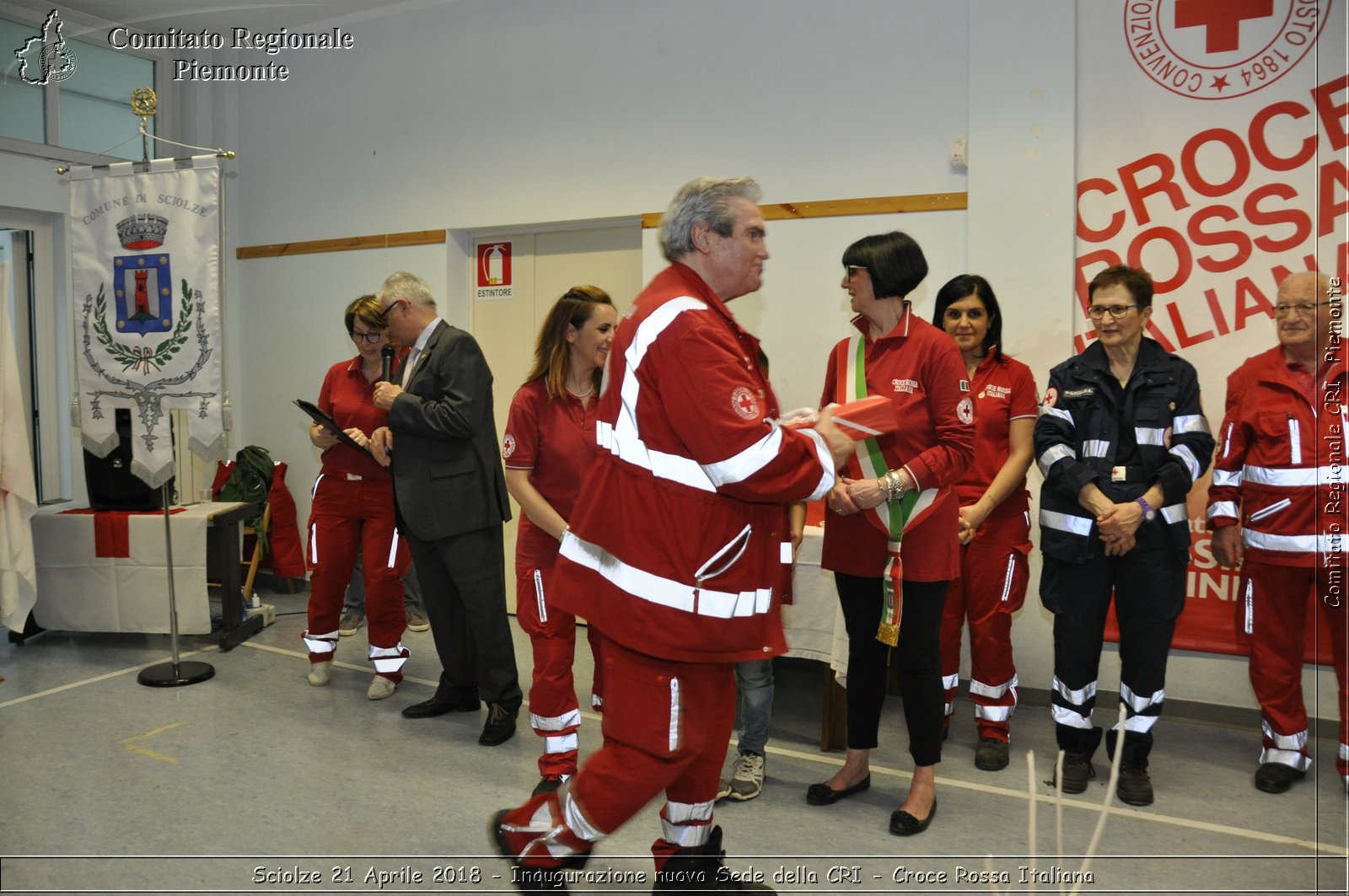 Sciolze 21 Aprile 2018 - Inaugurazione nuova Sede della CRI - Croce Rossa Italiana- Comitato Regionale del Piemonte