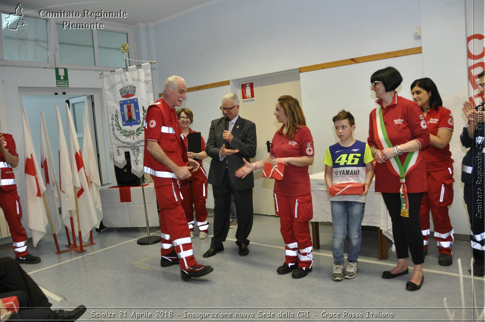 Sciolze 21 Aprile 2018 - Inaugurazione nuova Sede della CRI - Croce Rossa Italiana- Comitato Regionale del Piemonte