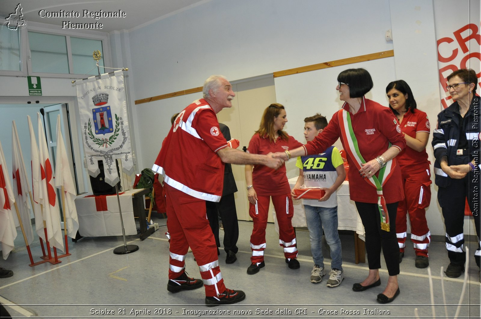 Sciolze 21 Aprile 2018 - Inaugurazione nuova Sede della CRI - Croce Rossa Italiana- Comitato Regionale del Piemonte