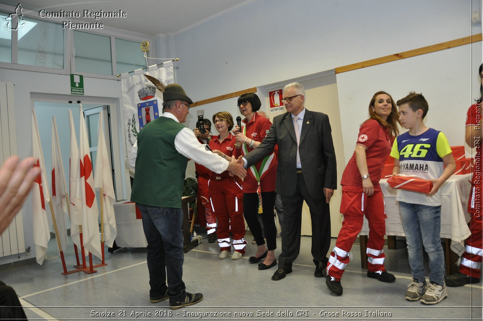 Sciolze 21 Aprile 2018 - Inaugurazione nuova Sede della CRI - Croce Rossa Italiana- Comitato Regionale del Piemonte