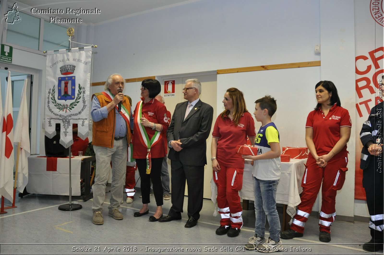 Sciolze 21 Aprile 2018 - Inaugurazione nuova Sede della CRI - Croce Rossa Italiana- Comitato Regionale del Piemonte