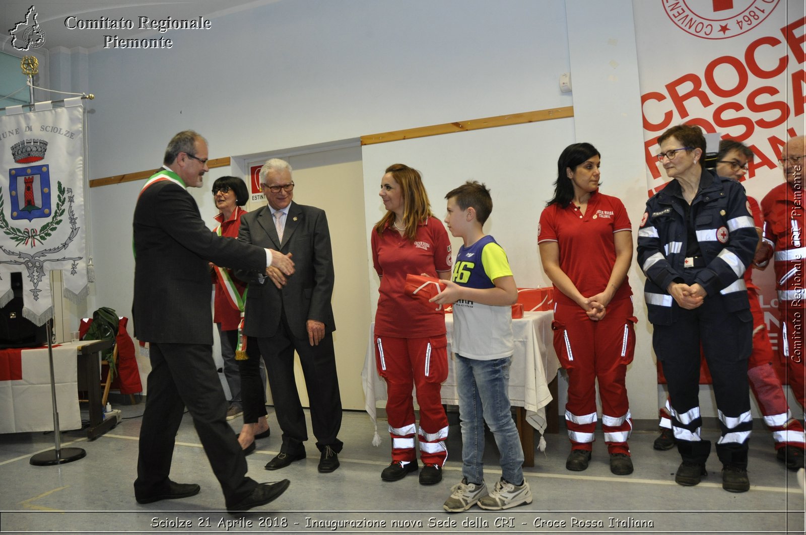 Sciolze 21 Aprile 2018 - Inaugurazione nuova Sede della CRI - Croce Rossa Italiana- Comitato Regionale del Piemonte