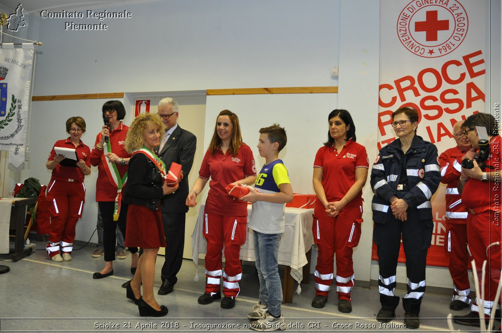 Sciolze 21 Aprile 2018 - Inaugurazione nuova Sede della CRI - Croce Rossa Italiana- Comitato Regionale del Piemonte