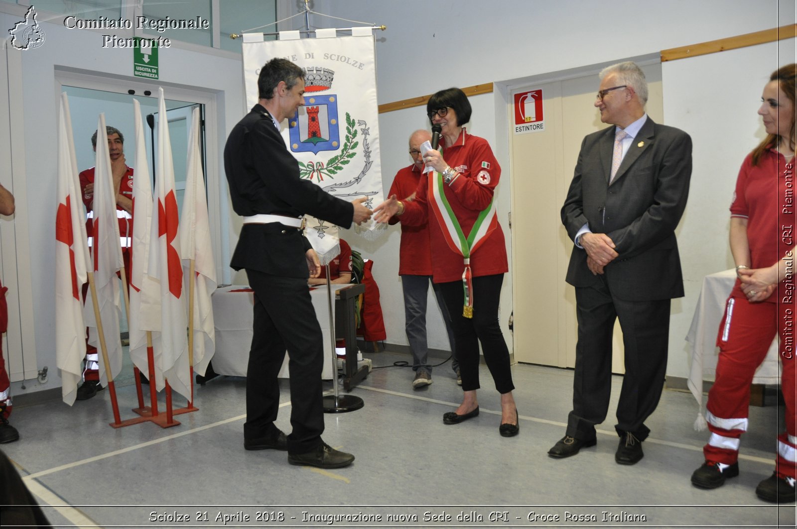 Sciolze 21 Aprile 2018 - Inaugurazione nuova Sede della CRI - Croce Rossa Italiana- Comitato Regionale del Piemonte