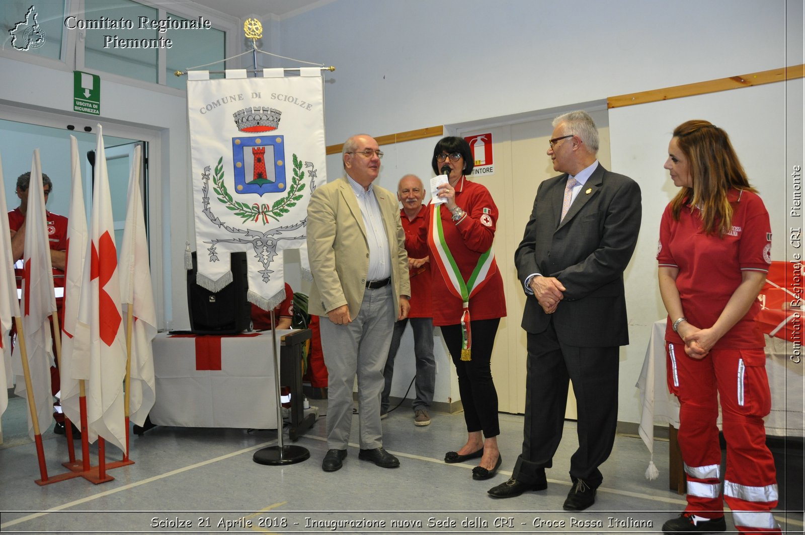 Sciolze 21 Aprile 2018 - Inaugurazione nuova Sede della CRI - Croce Rossa Italiana- Comitato Regionale del Piemonte