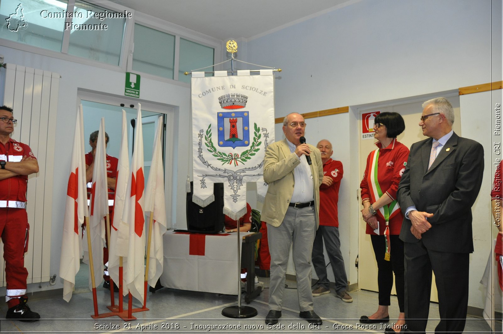 Sciolze 21 Aprile 2018 - Inaugurazione nuova Sede della CRI - Croce Rossa Italiana- Comitato Regionale del Piemonte