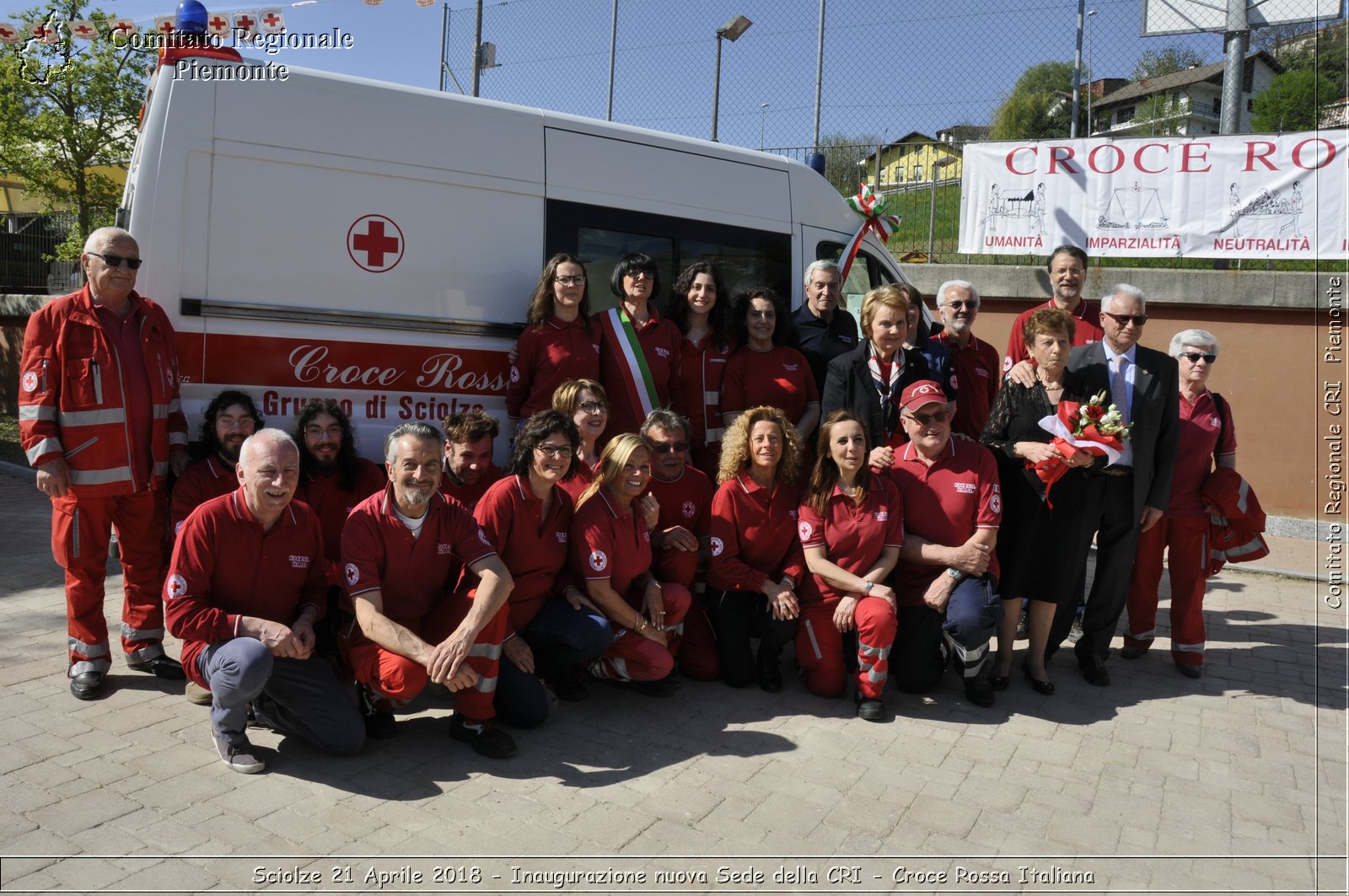 Sciolze 21 Aprile 2018 - Inaugurazione nuova Sede della CRI - Croce Rossa Italiana- Comitato Regionale del Piemonte