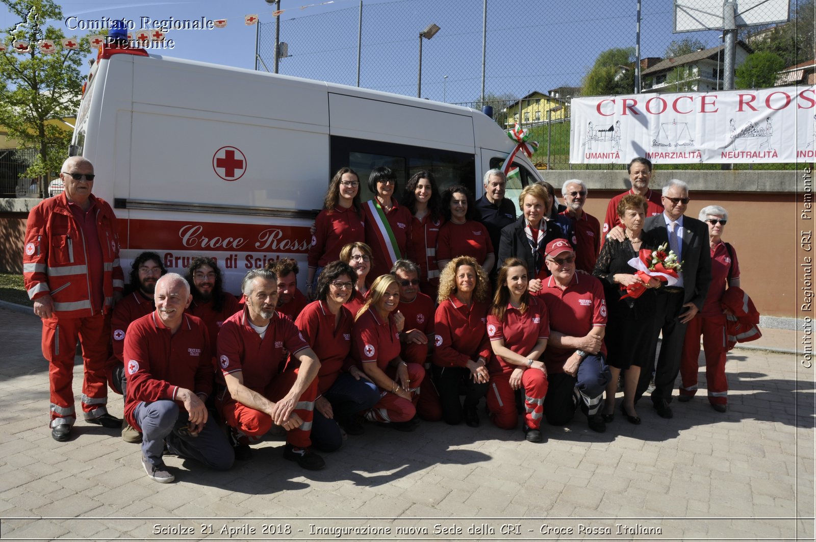 Sciolze 21 Aprile 2018 - Inaugurazione nuova Sede della CRI - Croce Rossa Italiana- Comitato Regionale del Piemonte