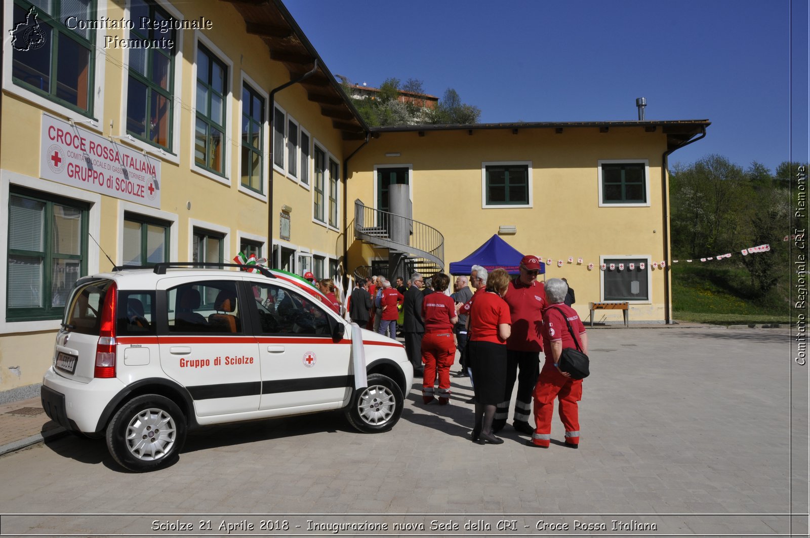 Sciolze 21 Aprile 2018 - Inaugurazione nuova Sede della CRI - Croce Rossa Italiana- Comitato Regionale del Piemonte