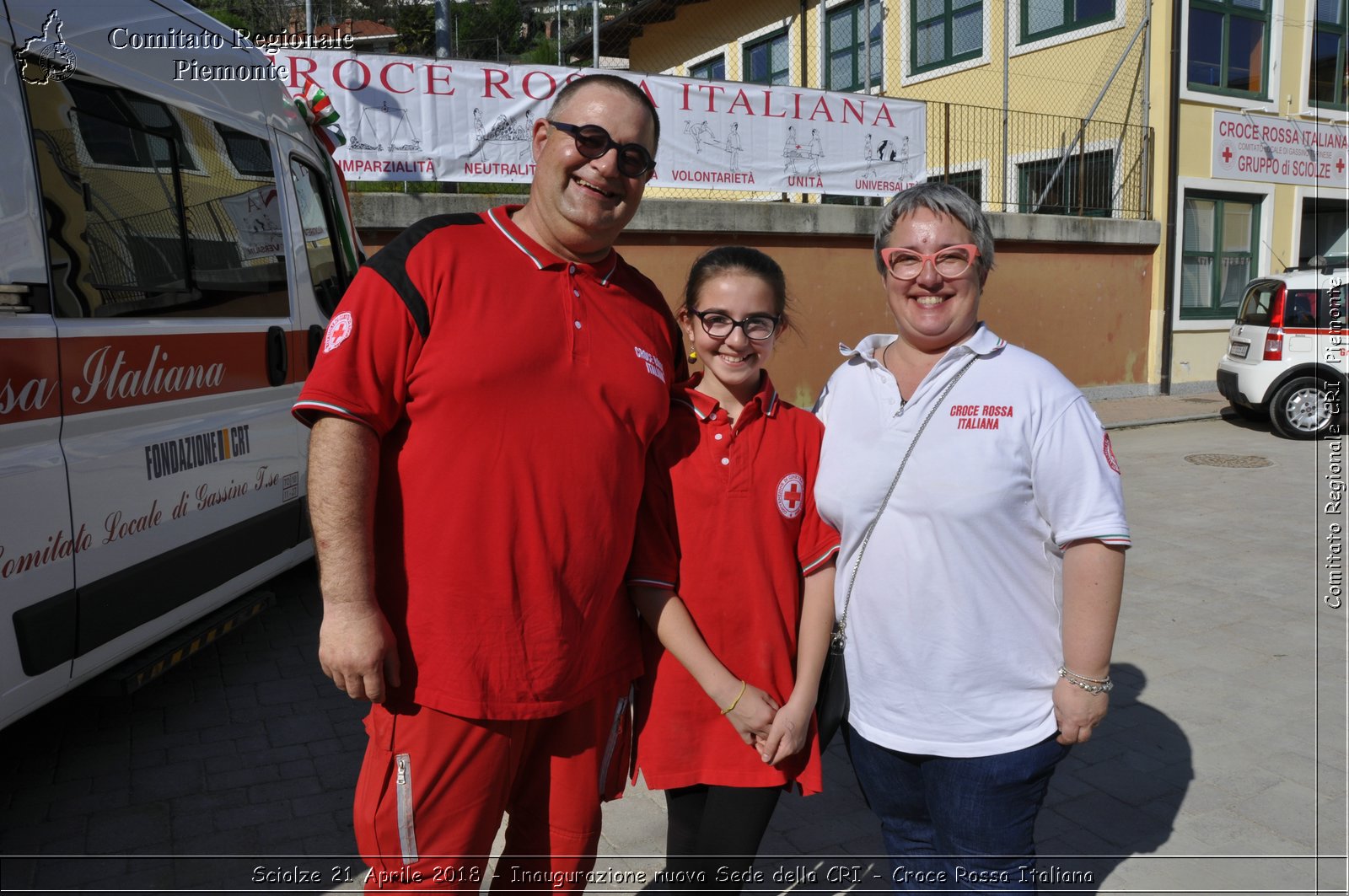 Sciolze 21 Aprile 2018 - Inaugurazione nuova Sede della CRI - Croce Rossa Italiana- Comitato Regionale del Piemonte