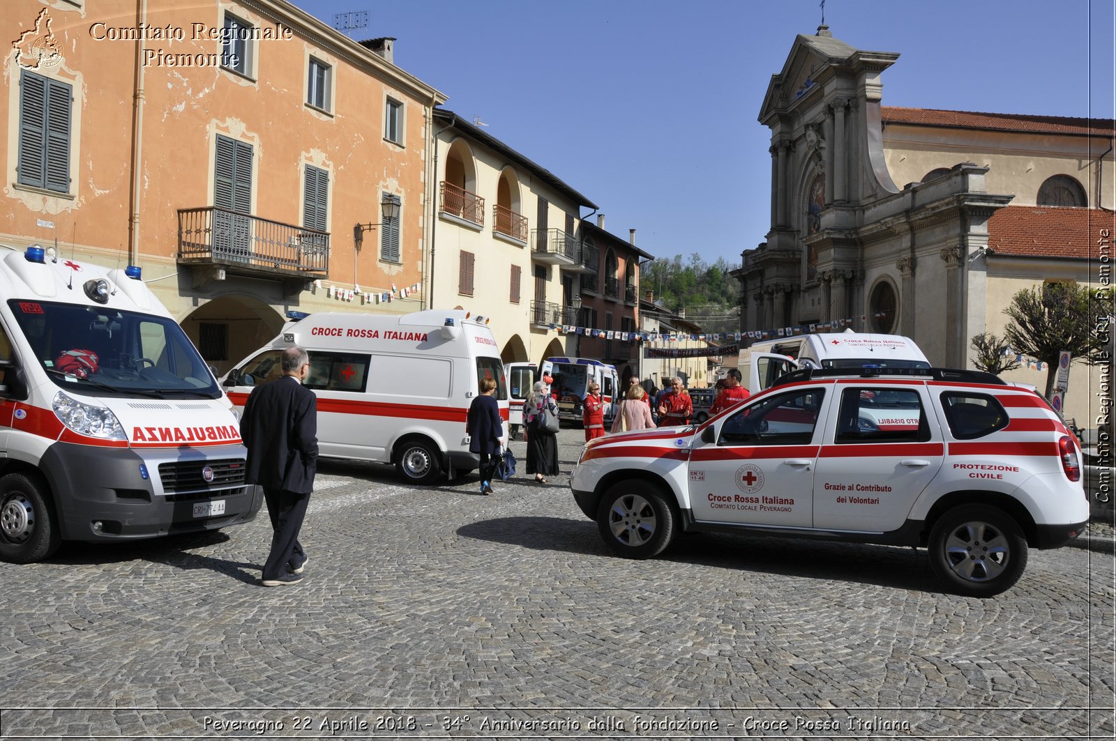 Peveragno 22 Aprile 2018 - 34 Anniversario dalla fondazione - Croce Rossa Italiana- Comitato Regionale del Piemonte