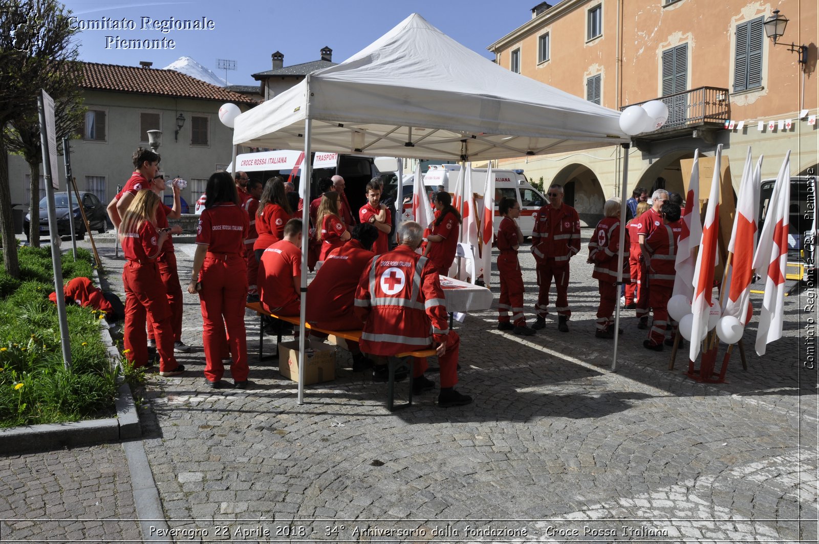 Peveragno 22 Aprile 2018 - 34 Anniversario dalla fondazione - Croce Rossa Italiana- Comitato Regionale del Piemonte