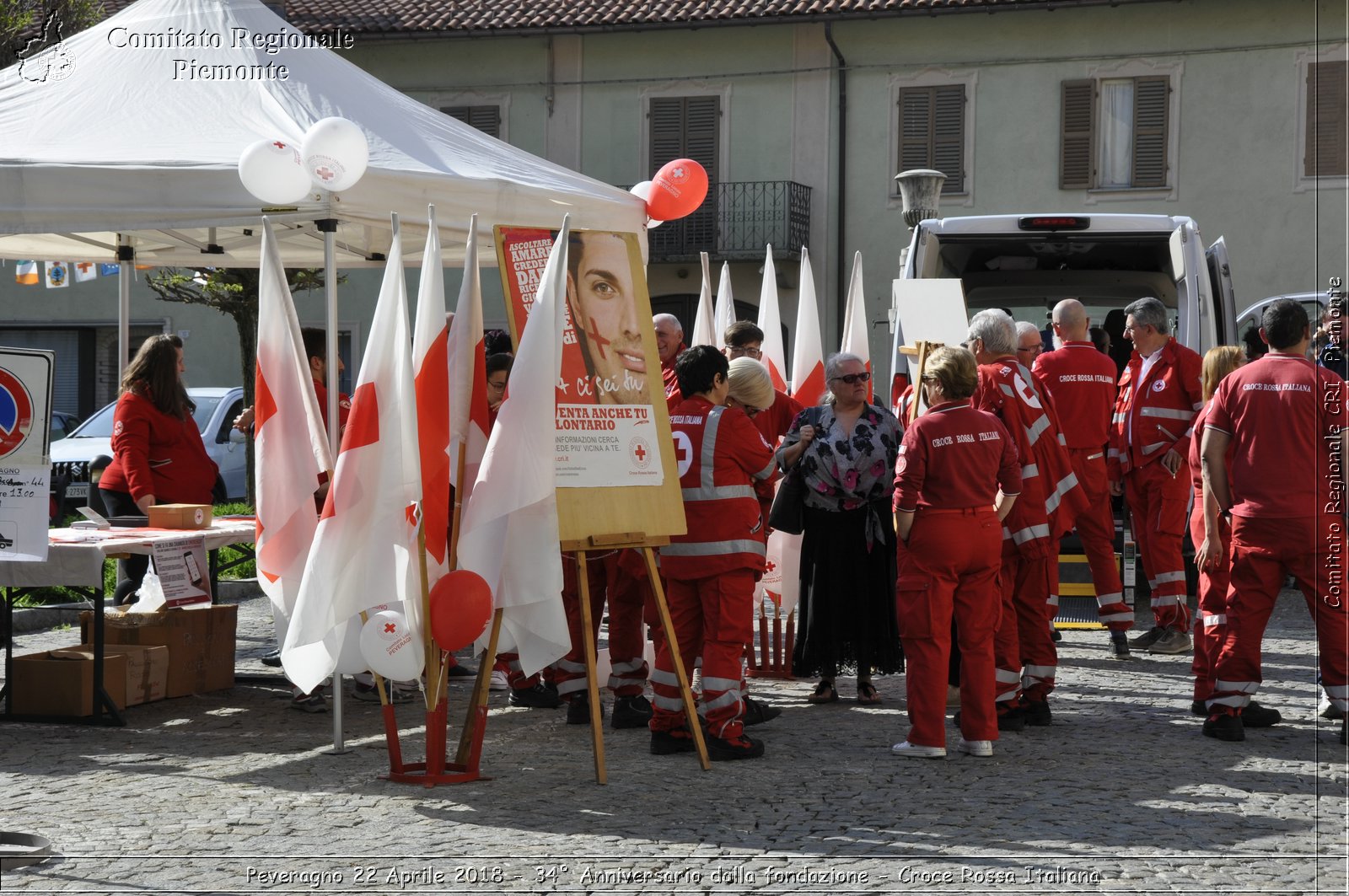 Peveragno 22 Aprile 2018 - 34 Anniversario dalla fondazione - Croce Rossa Italiana- Comitato Regionale del Piemonte