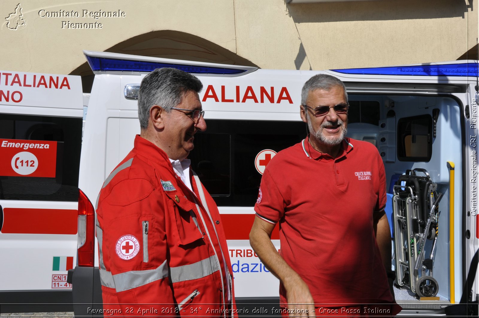 Peveragno 22 Aprile 2018 - 34 Anniversario dalla fondazione - Croce Rossa Italiana- Comitato Regionale del Piemonte