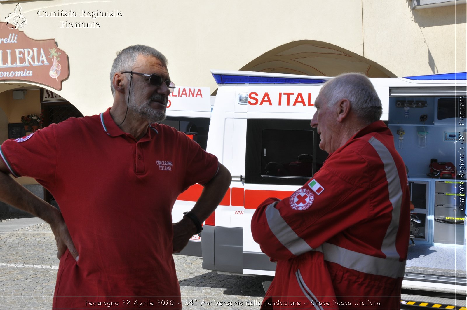 Peveragno 22 Aprile 2018 - 34 Anniversario dalla fondazione - Croce Rossa Italiana- Comitato Regionale del Piemonte