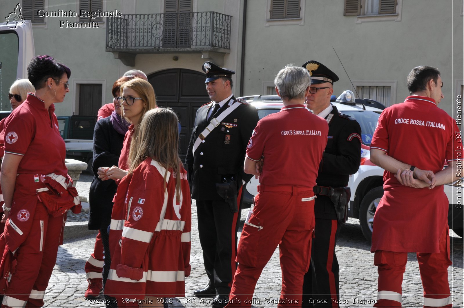 Peveragno 22 Aprile 2018 - 34 Anniversario dalla fondazione - Croce Rossa Italiana- Comitato Regionale del Piemonte